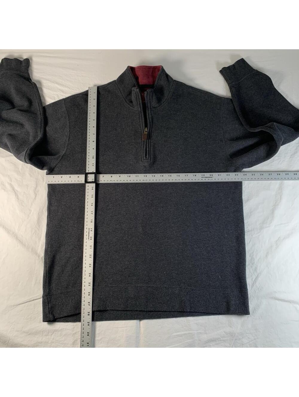 Orvis Mens XL Charcoal Gray Sweater Pullover Sweatshirt - Picture 4 of 8